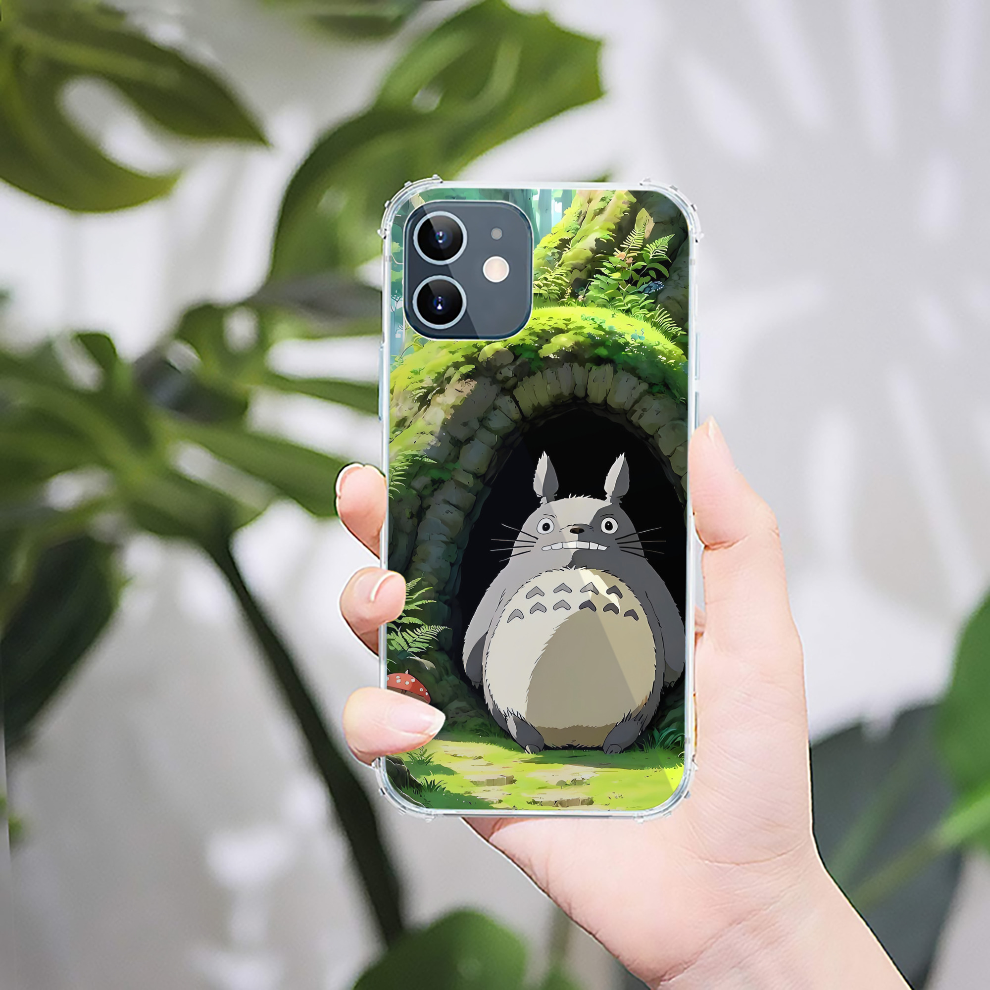 （画像用） となりのトトロ 草壁メイ 草壁サツキ My Neighbor Totoro Satsuki Kusakabe Mei Kusakabe 【iPhone 12シリーズ対応】透明スマホケース（クリアソフトケース）